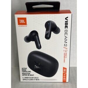 JBL Vibe Beam 2 NEW, Factory  Sealed Active Noise Cancelling-Authentic JBL